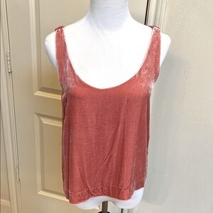 J Crew Salmon velvet tank